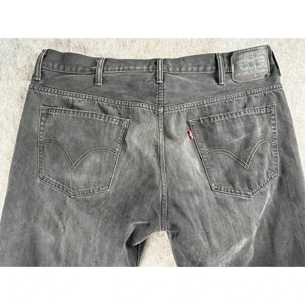 Levi's 569 Loose Straight Jeans Black Mens 38x30 Relaxed Fit Denim Pants‎ Casual